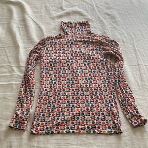 uniqlo x orla kiely heattech turtleneck top